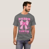 In October We Wear Pink Breast Cancer Awareness Co T-shirt (Voorkant volledig)