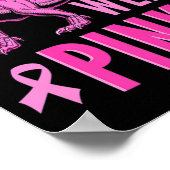 In October We Wear Pink Breast Cancer Awareness T- Poster (Hoek)