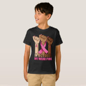 In October We Wear Pink Breast Cancer Awareness T- T-shirt (Voorkant volledig)