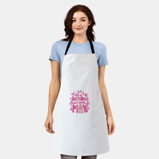 🎀 In October We Wear Pink Design Schort (Gedragen)