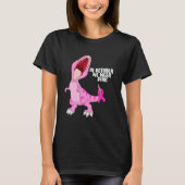 In October We Wear Pink Dinosaur Trex Dino Kid Boy T-shirt (Voorkant)