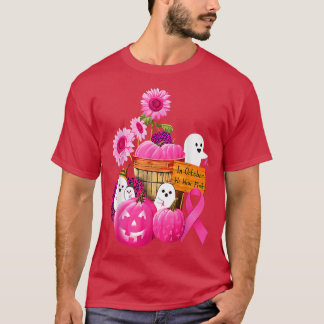 In October We Wear Pink Ghosts & Pumpkins For Brea T-shirt