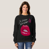 In October We Wear Pink Halloween lips  for women Trui (Voorkant volledig)