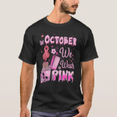 In October We Wear Pink Retro Fire Clipper Lighter T-shirt (Voorkant)
