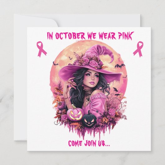In October We Wear Pink Witch Fundraiser Event (Voorkant)