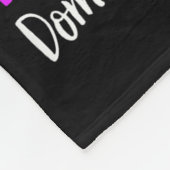 In October We Wear Purple Domestic Violence Ghosit Fleece Deken (Hoek)