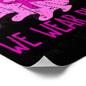 In October We Wear Purple Domestic Violence Ghost  Poster (Hoek)