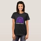 In October We Wear Purple End Domestic Violence Aw T-shirt (Voorkant volledig)