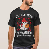 In October We Wear Red Dyslexia Awareness Hallowee T-shirt (Voorkant)