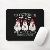 In October We Wear Red Ghost Teacher Dyslexia Awar Muismat (Met muis)