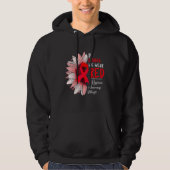 In October We Wear Red Sunflower Dyslexia Awarenes Hoodie (Voorkant)