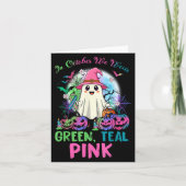 In October We Wear Teal Nk Halloween Metastatic Br Kaart (Voorkant)