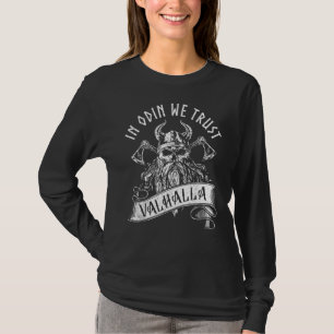 In Odin vertrouwen we op Vikingkrijger Skull Ax T-shirt