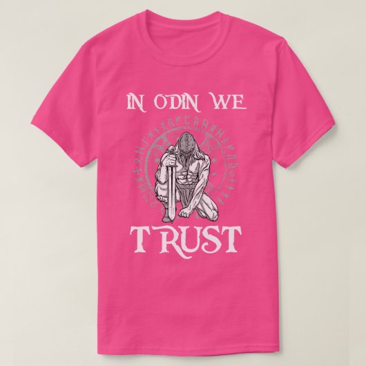 In Odin vertrouwen we Valhalla 1 T-shirt (Design voorkant)
