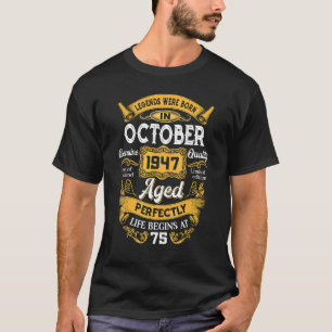 In oktober 1947 werden 75 jaar oud t-shirt