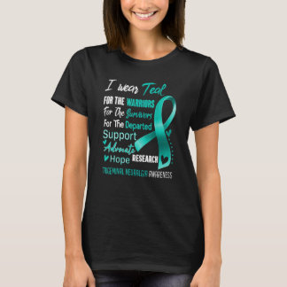 In oktober Draag ik Blauwgroen voor Trigeminale Ne T-shirt