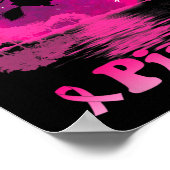 In oktober Draag we borstkanker met gitaarmaan Poster (Hoek)