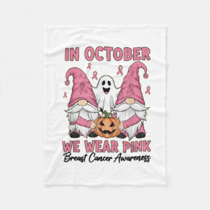 In oktober Draag we borstkankerspook Hallowee Fleece Deken