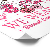 In oktober Draag we de Halloween Breast Cancer Awa Poster (Hoek)