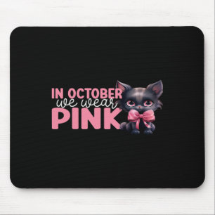 In oktober Draag we de Pink October Breast Cancer Muismat