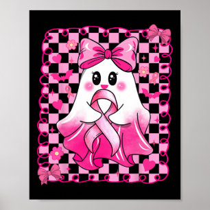 In oktober Draag we de roze Ghost Breast Cancer Ha Poster