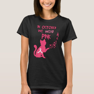In oktober Draag we de roze kat Breast Premium T-shirt
