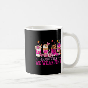 In oktober Draag we de roze koffie-eye Latte Herfs Koffiemok