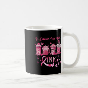 In oktober Draag we de roze koffie-eye Latte Herfs Koffiemok