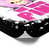 In oktober Draag we de roze leraar borstkankeroorl Poster (Hoek)