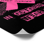 In oktober Draag we de roze liefdeshoop dat het ge Poster (Hoek)