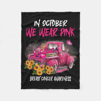 In oktober Draag we de roze lobbon leopard Truck B Fleece Deken