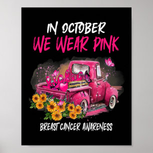 In oktober Draag we de roze lobbon leopard Truck B Poster