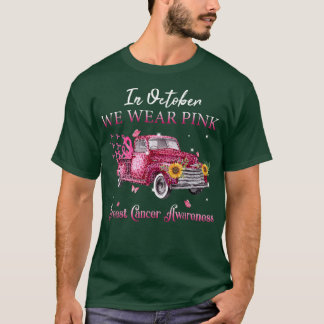 In oktober Draag we de roze lobbon leopard Truck B T-shirt
