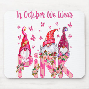 In oktober Draag we de roze pompoen borstkankerzaa Muismat