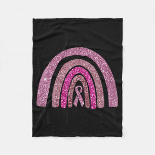 In oktober Draag we de roze regenboogborstkankeroo Fleece Deken