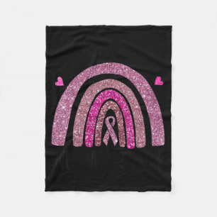 In oktober Draag we de roze regenboogborstkankeroo Fleece Deken