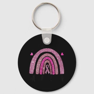 In oktober Draag we de roze regenboogborstkankeroo Sleutelhanger
