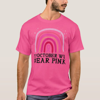 In oktober Draag we de roze regenboogborstkankeroo T-shirt
