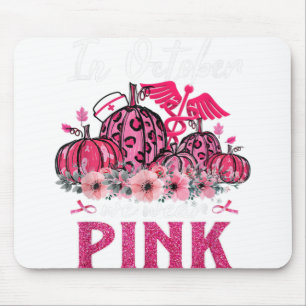 In oktober Draag we de roze zuster Life Pumpkin Le Muismat