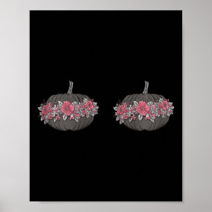 In oktober Draag we het bewustzijn van borstkanker Poster