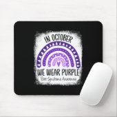 In oktober Draag we het bewustzijn van het Paarse Muismat (Met muis)