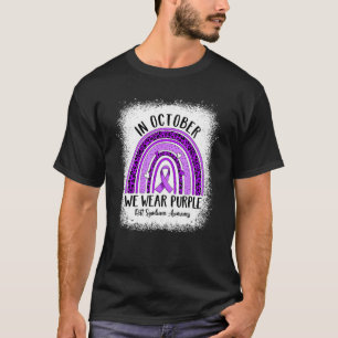 In oktober Draag we het bewustzijn van het Paarse T-shirt