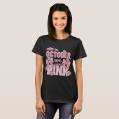 In oktober draag we het Pink Cancer Awareness Desi T-shirt (Voorkant volledig)