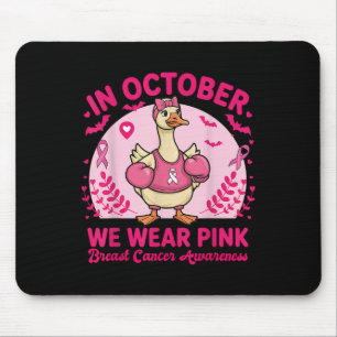 In oktober Draag we het roze borstkankerbewustzijn Muismat