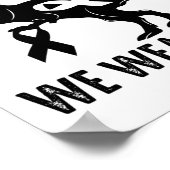 In oktober Draag we het roze borstkankerbewustzijn Poster (Hoek)