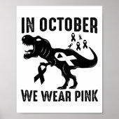 In oktober Draag we het roze borstkankerbewustzijn Poster (Voorkant)