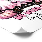 In oktober Draag we het roze borstkankerbewustzijn Poster (Hoek)