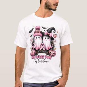 In oktober Draag we het roze borstkankerbewustzijn T-shirt