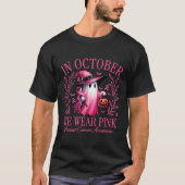 In oktober Draag we het roze borstkankerbewustzijn T-shirt (Voorkant)