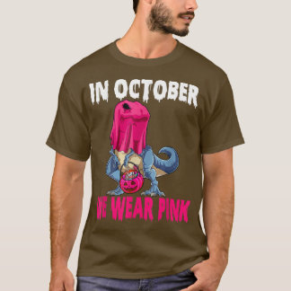 In oktober Draag we het roze borstkankerbewustzijn T-shirt